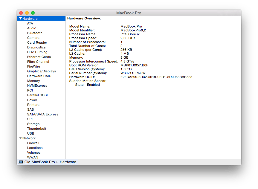 Look up the 'Model Identifier' entry in System Report to find your Mac model version.